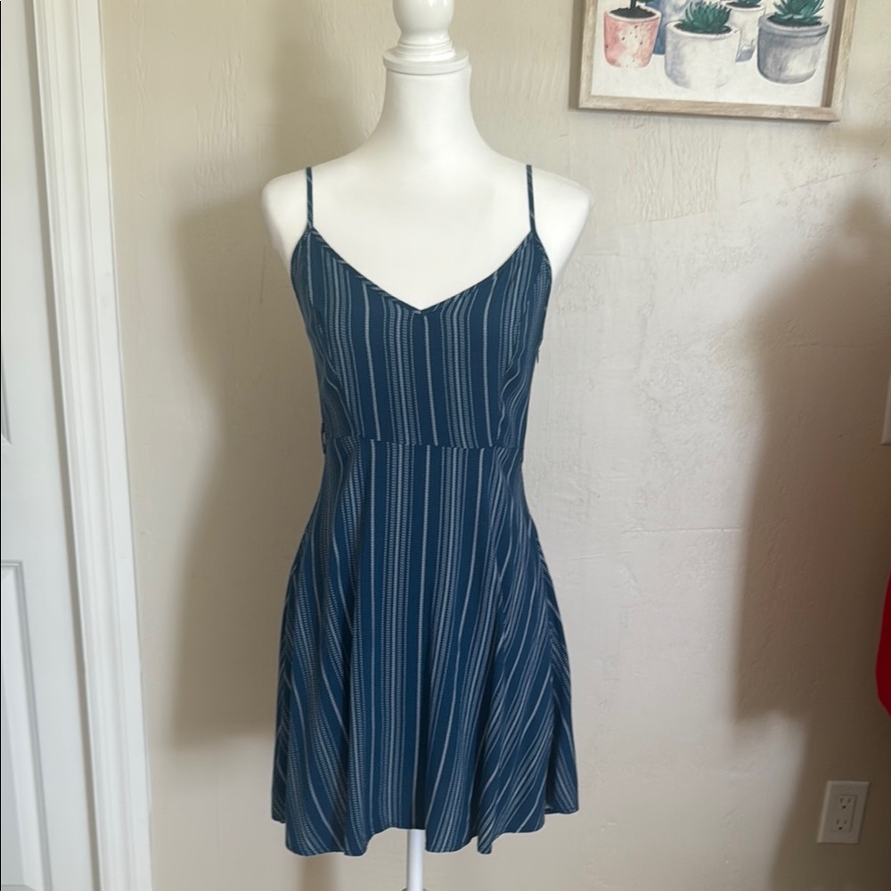 Striped Spaghetti Strap Dress